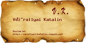 Várallyai Katalin névjegykártya